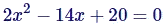 Quadratic Equation Example